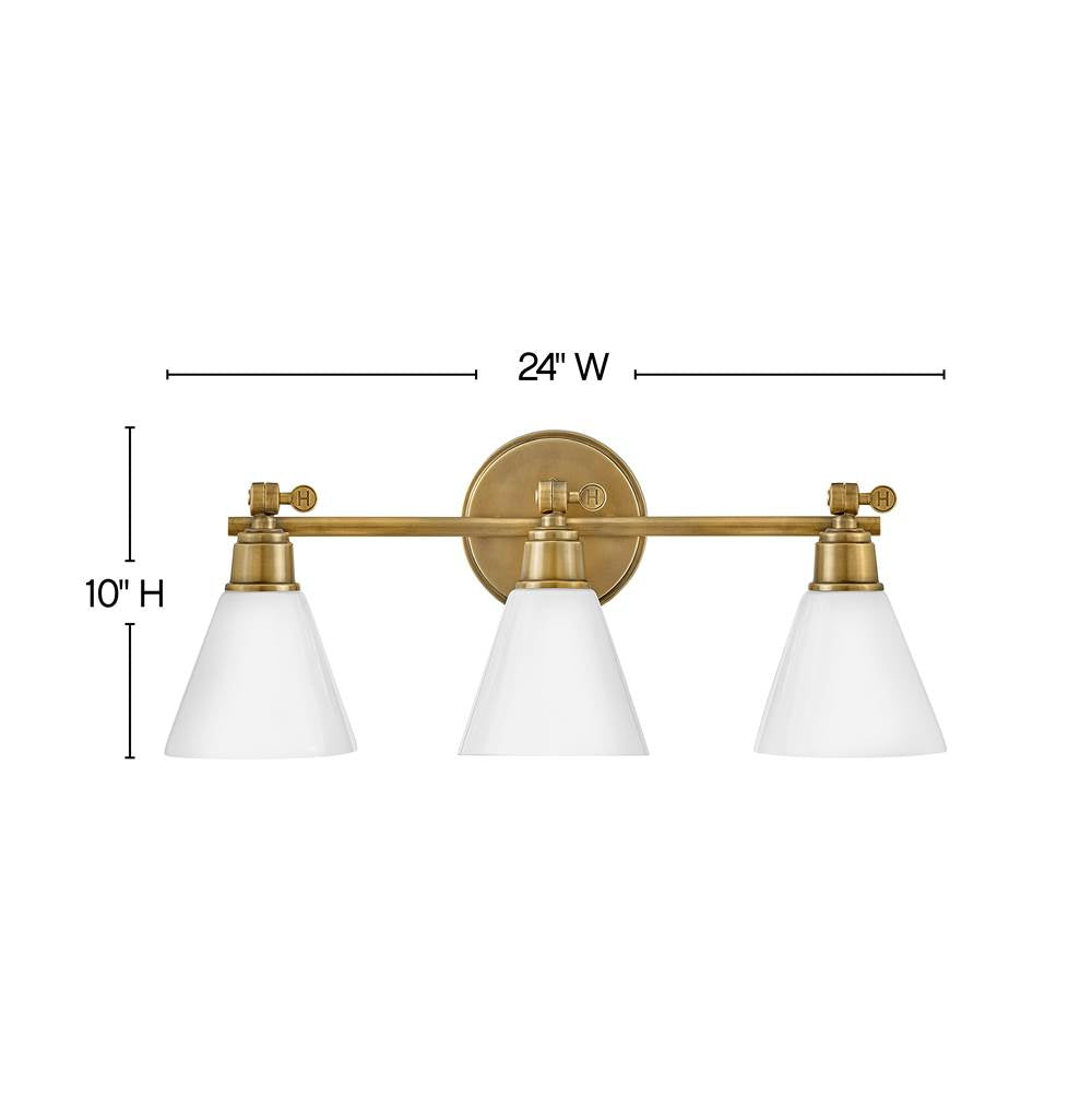 Hinkley Lighting Arti Three Light Vanity