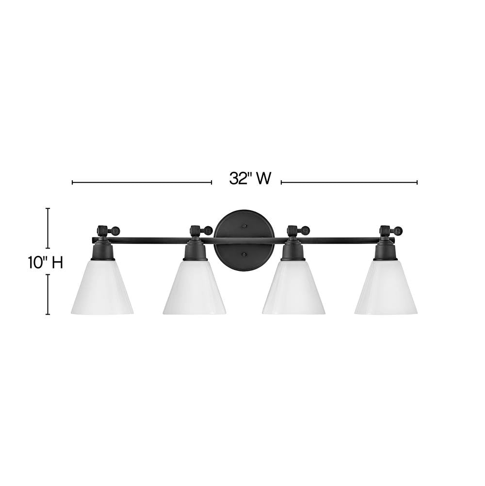 Hinkley Lighting Arti Four Light Vanity
