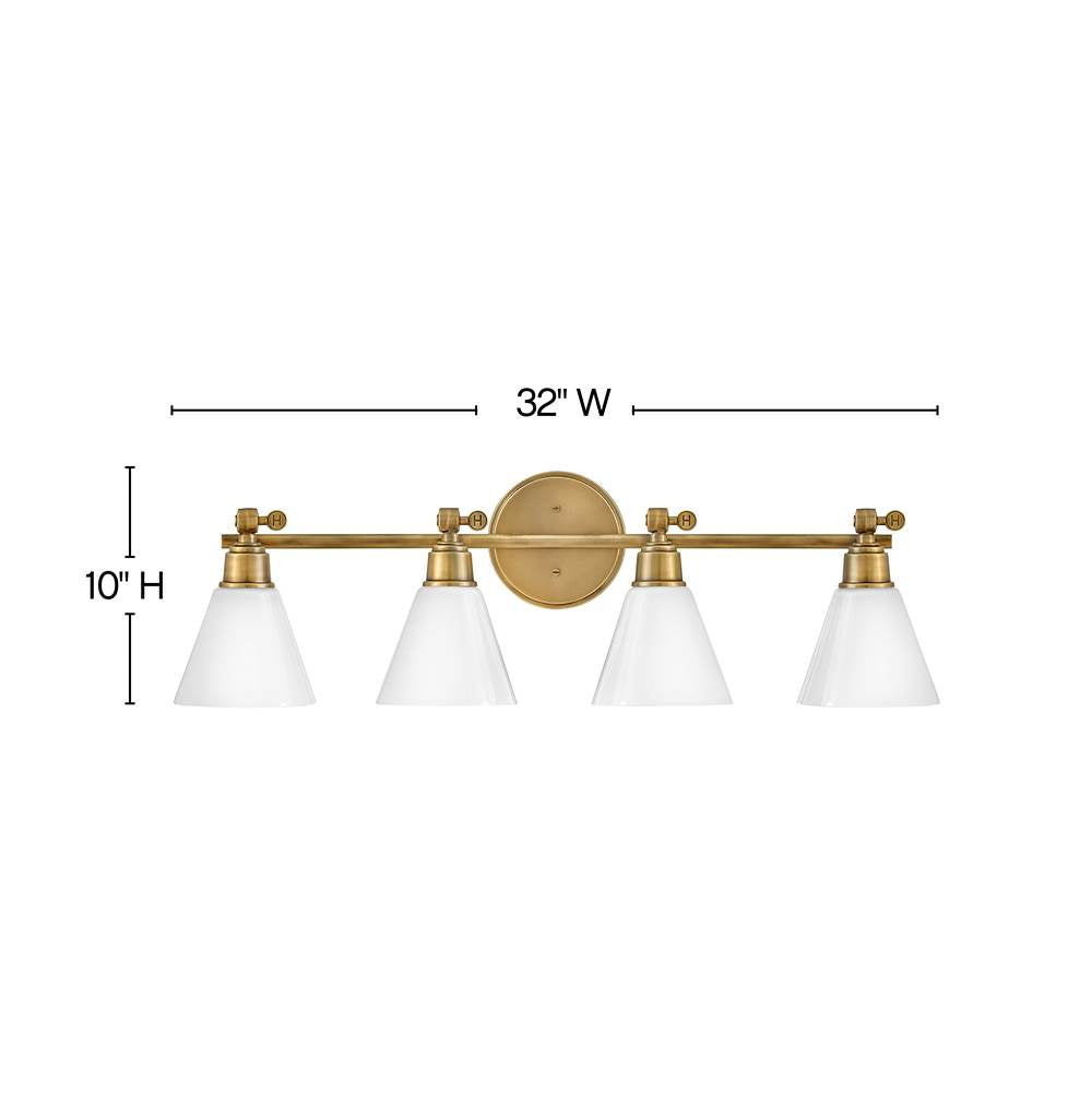 Hinkley Lighting Arti Four Light Vanity