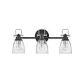 Hinkley Lighting 51273BK-CM Black Three Light Vanity Image 1