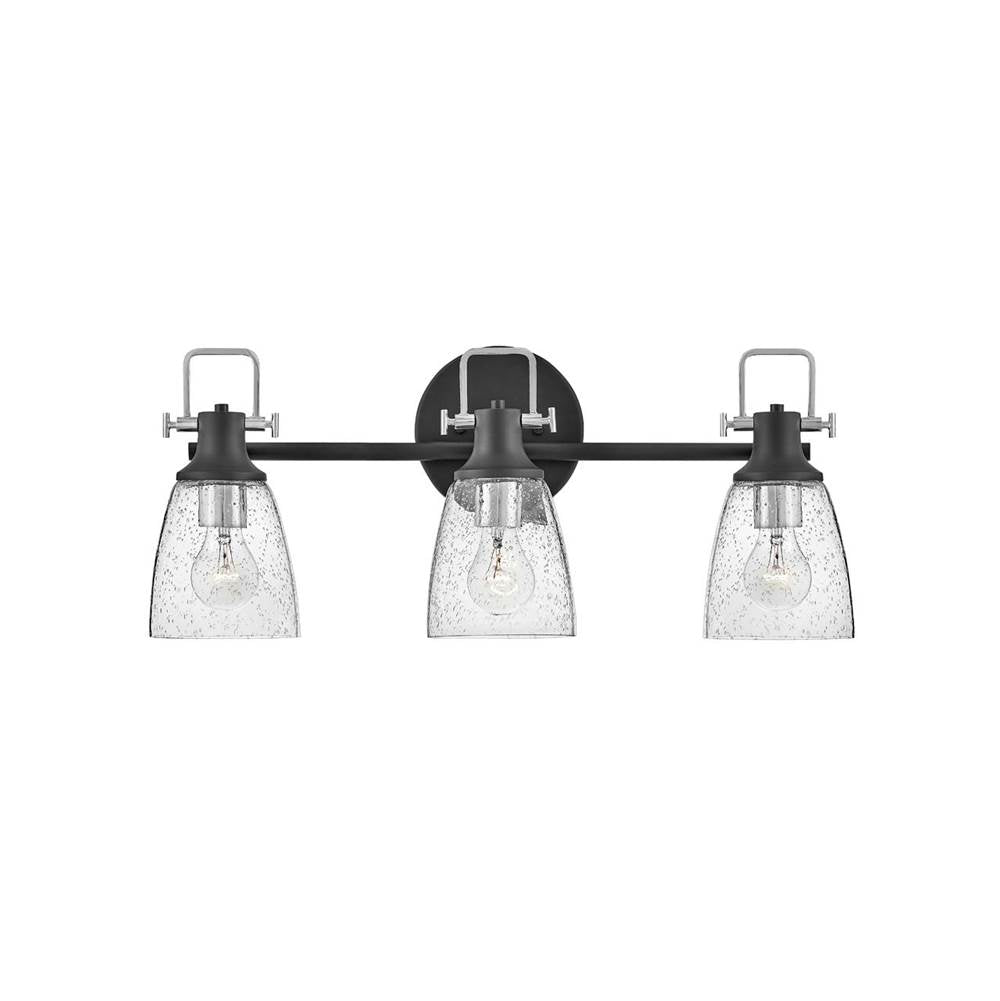 Hinkley Lighting 51273BK-CM Black Three Light Vanity Image 1