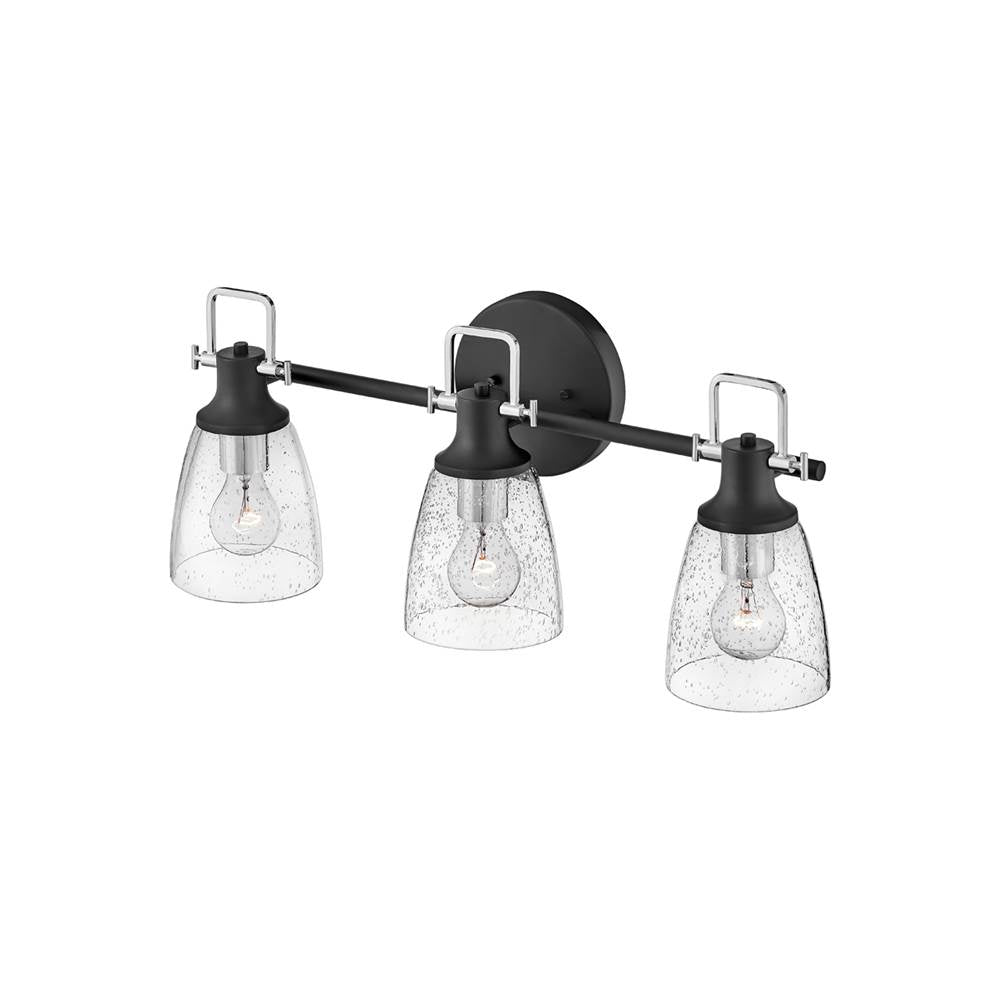 Hinkley Lighting 51273BK-CM Black Three Light Vanity Image 3