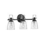 Hinkley Lighting 51273BK-CM Black Three Light Vanity Image 2