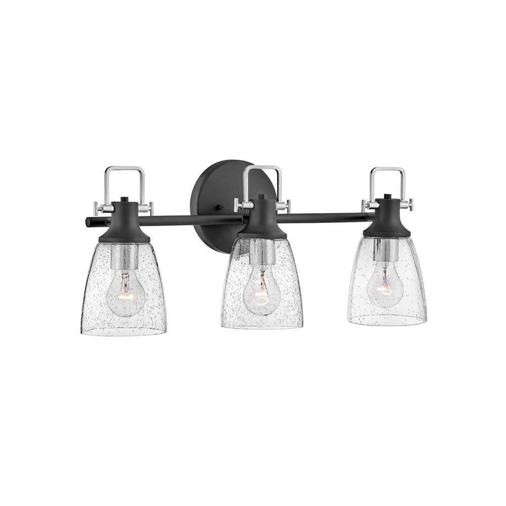Hinkley Lighting 51273BK-CM Black Three Light Vanity Image 2