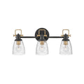 Hinkley Lighting 51273BK Black Three Light Vanity Image 1