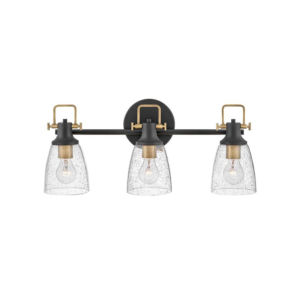 Hinkley Lighting 51273BK Black Three Light Vanity Image 1