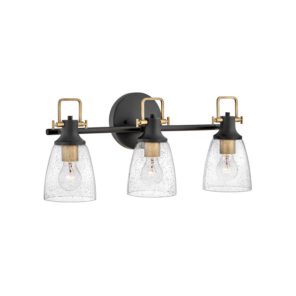 Hinkley Lighting 51273BK Black Three Light Vanity Image 2
