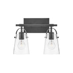 Hinkley Lighting 5132BK Black Two Light Vanity Image 1