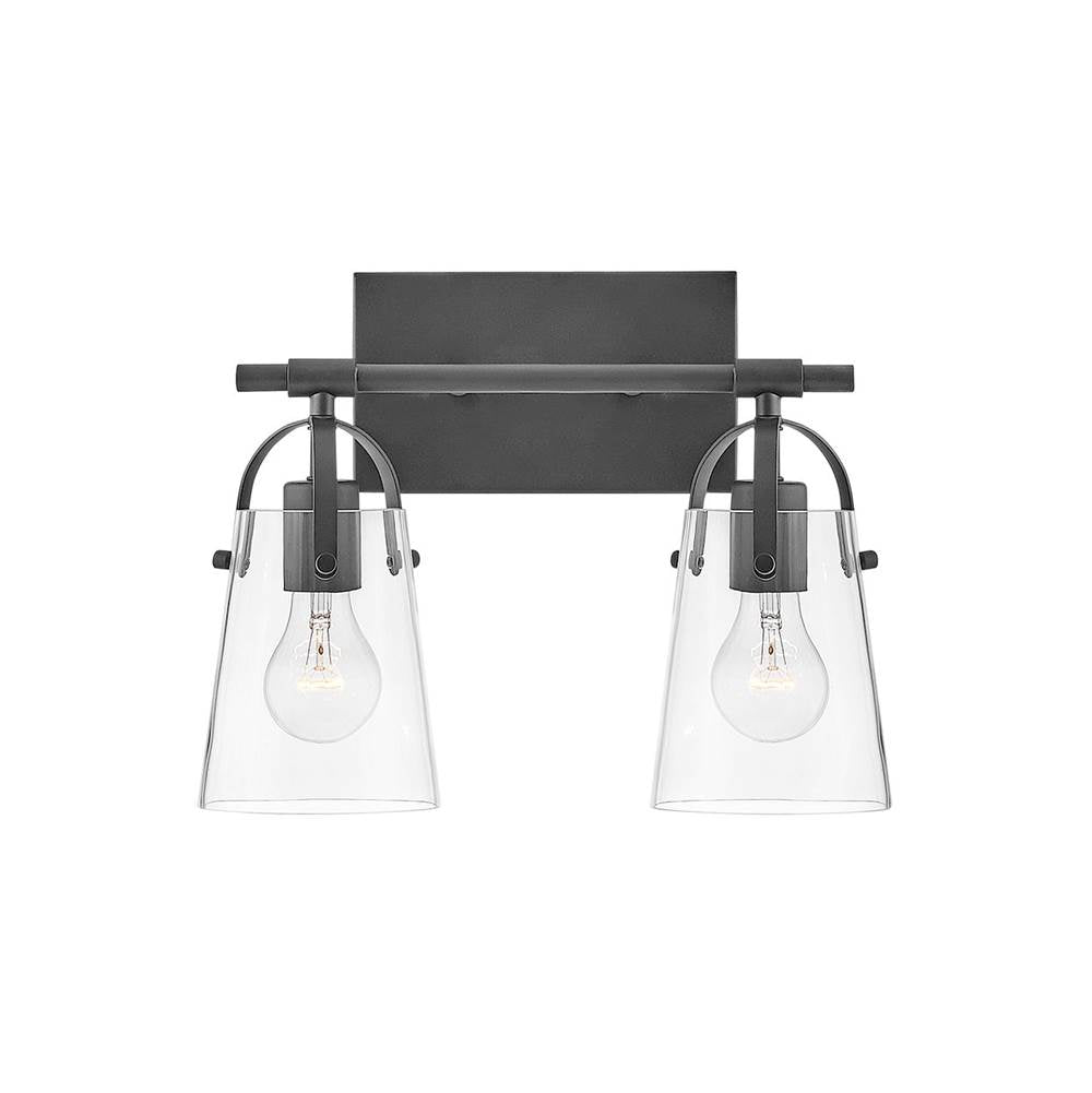 Hinkley Lighting 5132BK Black Two Light Vanity Image 1