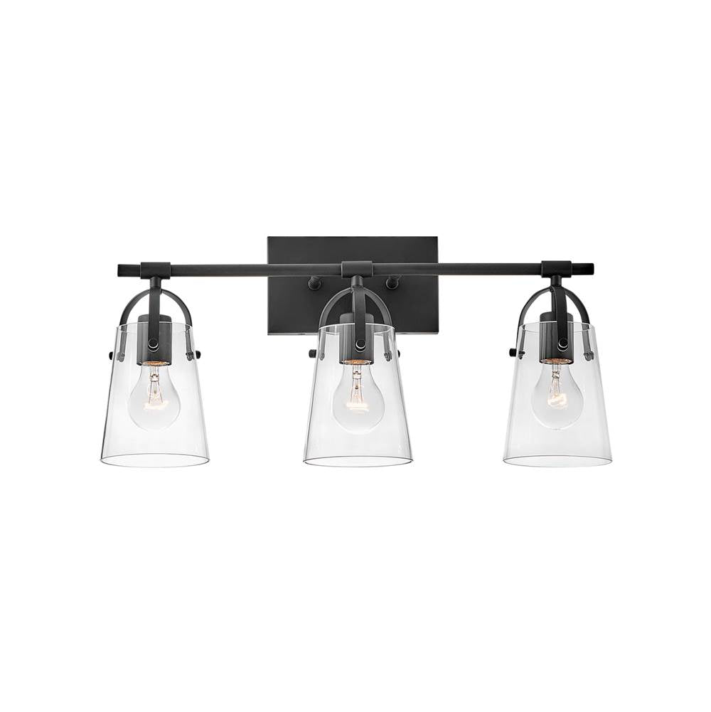 Hinkley Lighting 5133BK Black Three Light Vanity Image 5