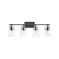 Hinkley Lighting 5134BK Black Four Light Vanity Image 1