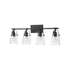 Hinkley Lighting 5134BK Black Four Light Vanity Image 3