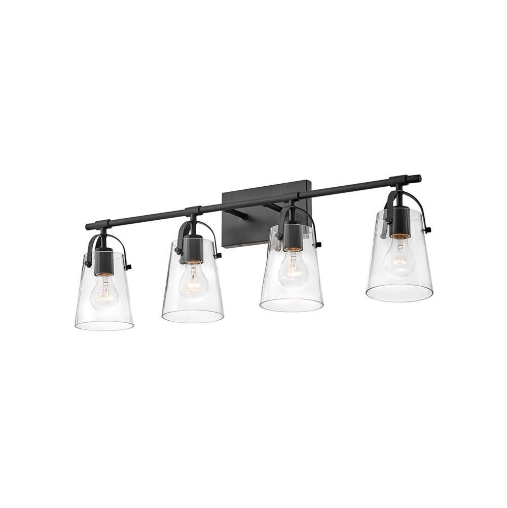 Hinkley Lighting 5134BK Black Four Light Vanity Image 2