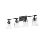 Hinkley Lighting 5134BK Black Four Light Vanity Image 2