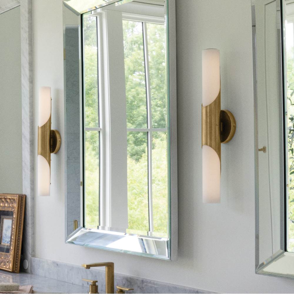 Hinkley Lighting 51382THB Textured Heritage Brass Medium Led Vanity Image 4