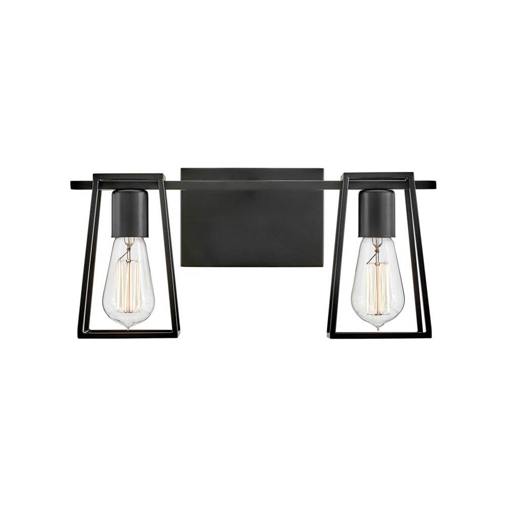Hinkley Lighting 5162BK Black Two Light Vanity Image 1
