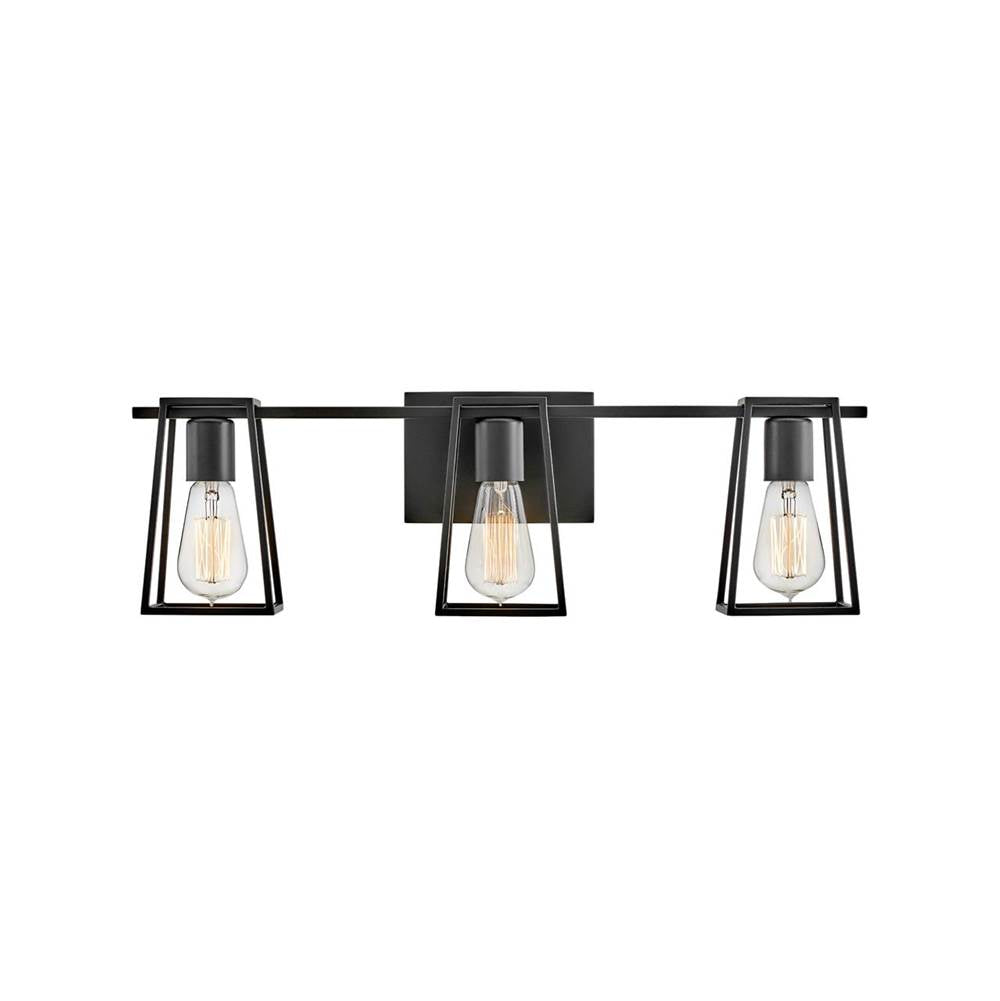 Hinkley Lighting 5163BK Black Three Light Vanity Image 1