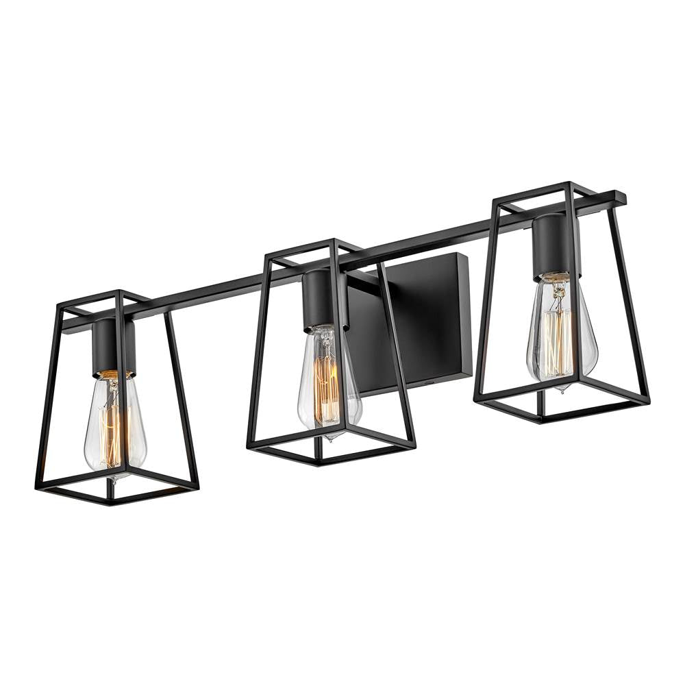 Hinkley Lighting 5163BK Black Three Light Vanity Image 7