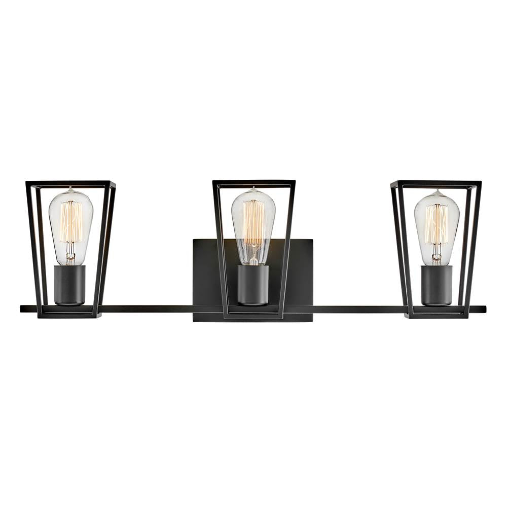 Hinkley Lighting 5163BK Black Three Light Vanity Image 2