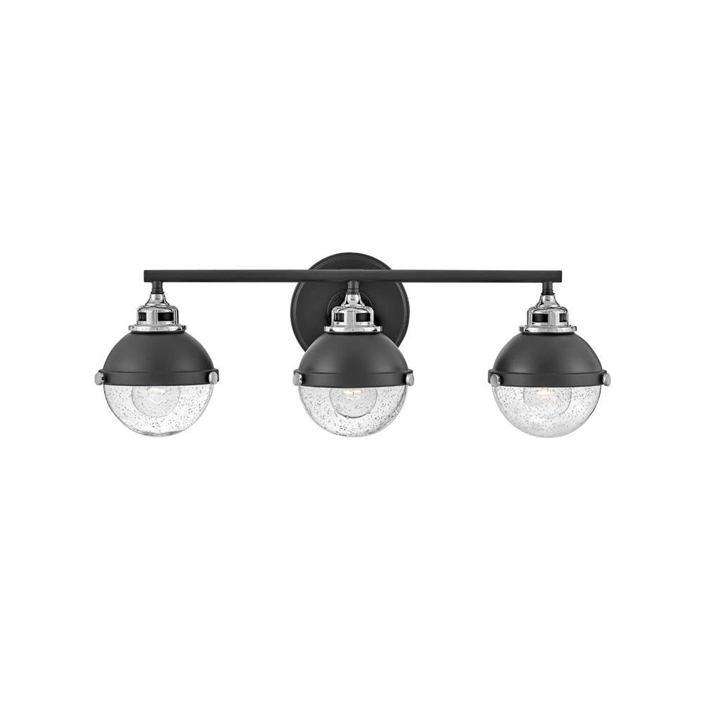 Hinkley Lighting 5173BK-CM Black Three Light Vanity Image 1