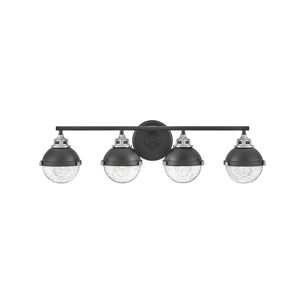 Hinkley Lighting 5174BK-CM Black Four Light Vanity Image 1