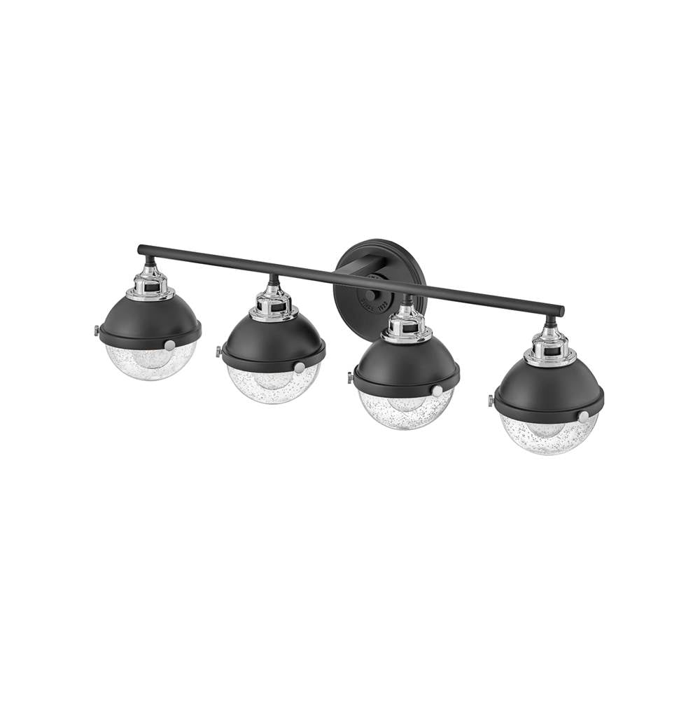 Hinkley Lighting 5174BK-CM Black Four Light Vanity Image 2
