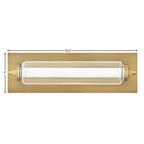 Hinkley Lighting 52020LCB Lacquered Brass Small Led Vanity Image 2