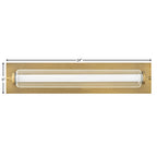 Hinkley Lighting 52022LCB Lacquered Brass Medium Led Vanity Image 2