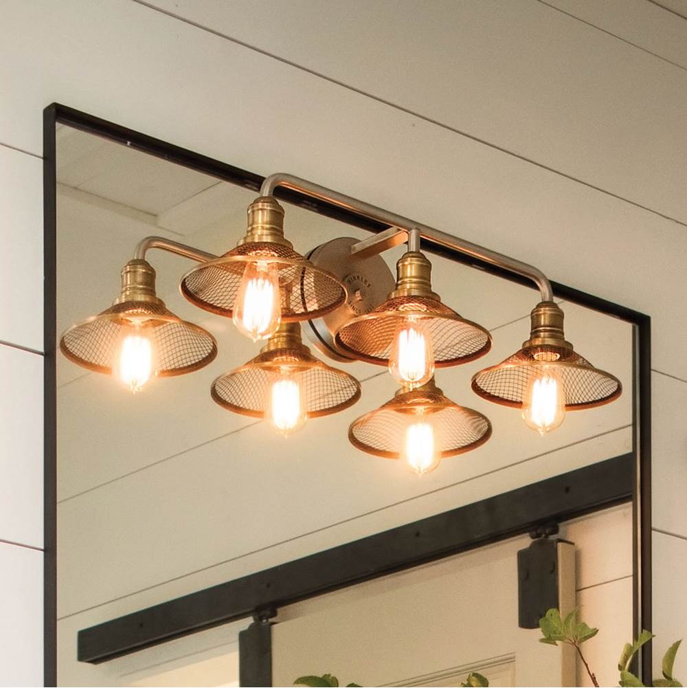 Hinkley Lighting 5293AN Antique Nickel Three Light Vanity Image 4