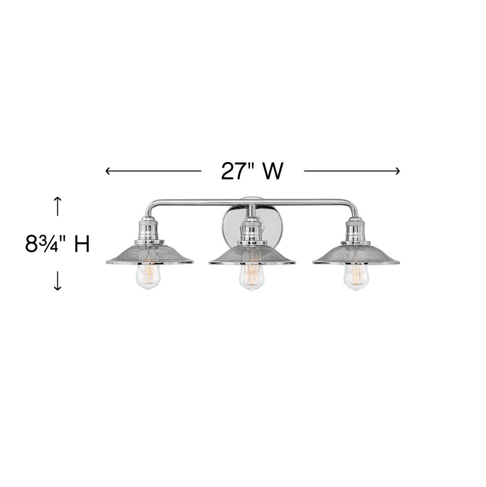 Hinkley Lighting Rigby Three Light Vanity
