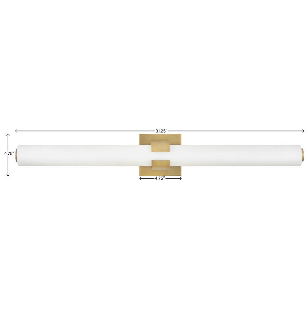 Hinkley Lighting 53063LCB Lacquered Brass Large Led Vanity Image 3