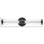 Hinkley Lighting 53102BK Black Medium Led Vanity Image 3