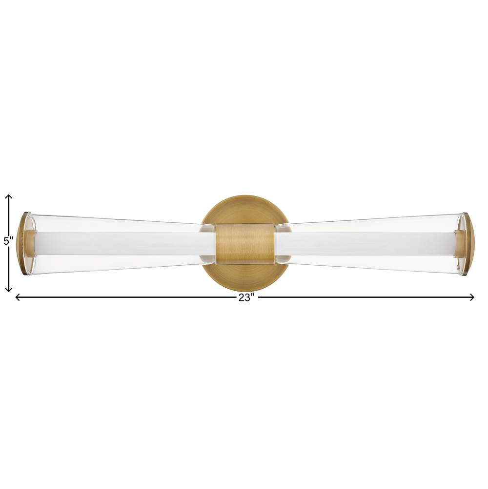 Hinkley Lighting 53102LCB Lacquered Brass Medium Led Vanity Image 2
