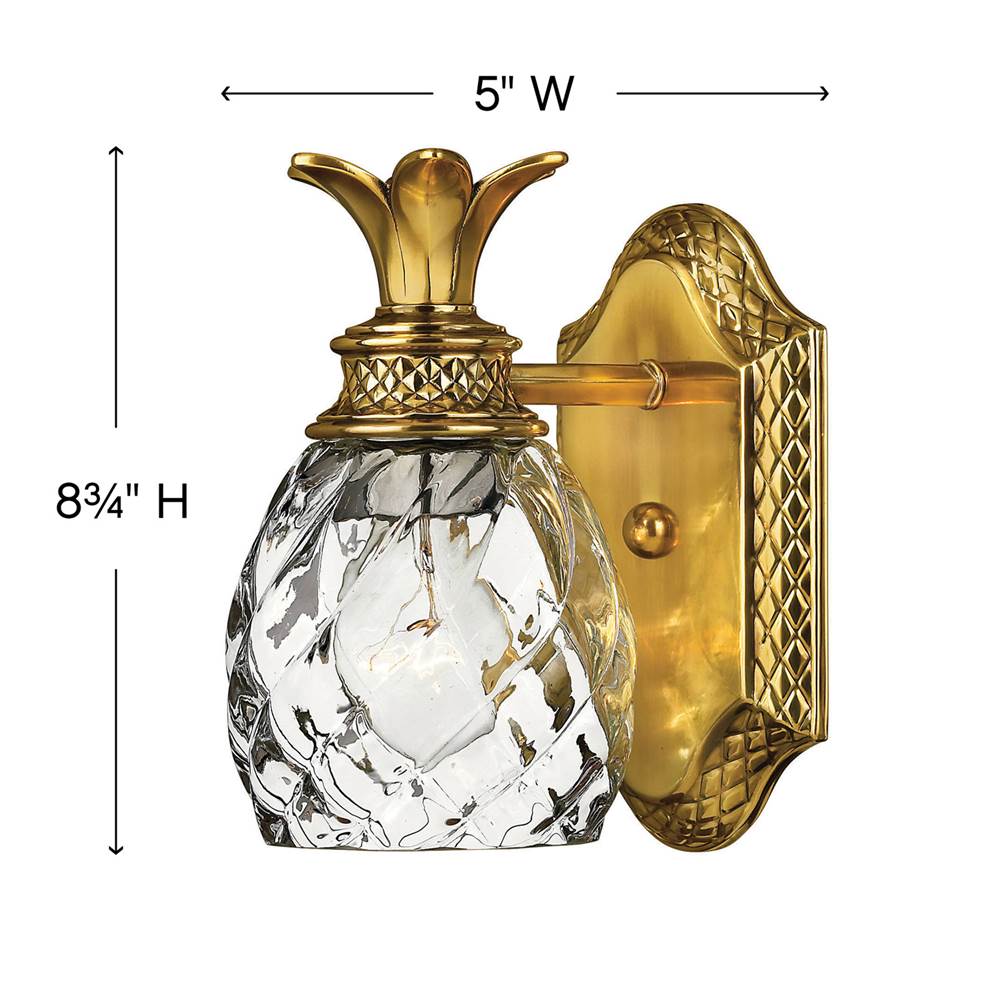 Hinkley Lighting Plantation Single Light Vanity