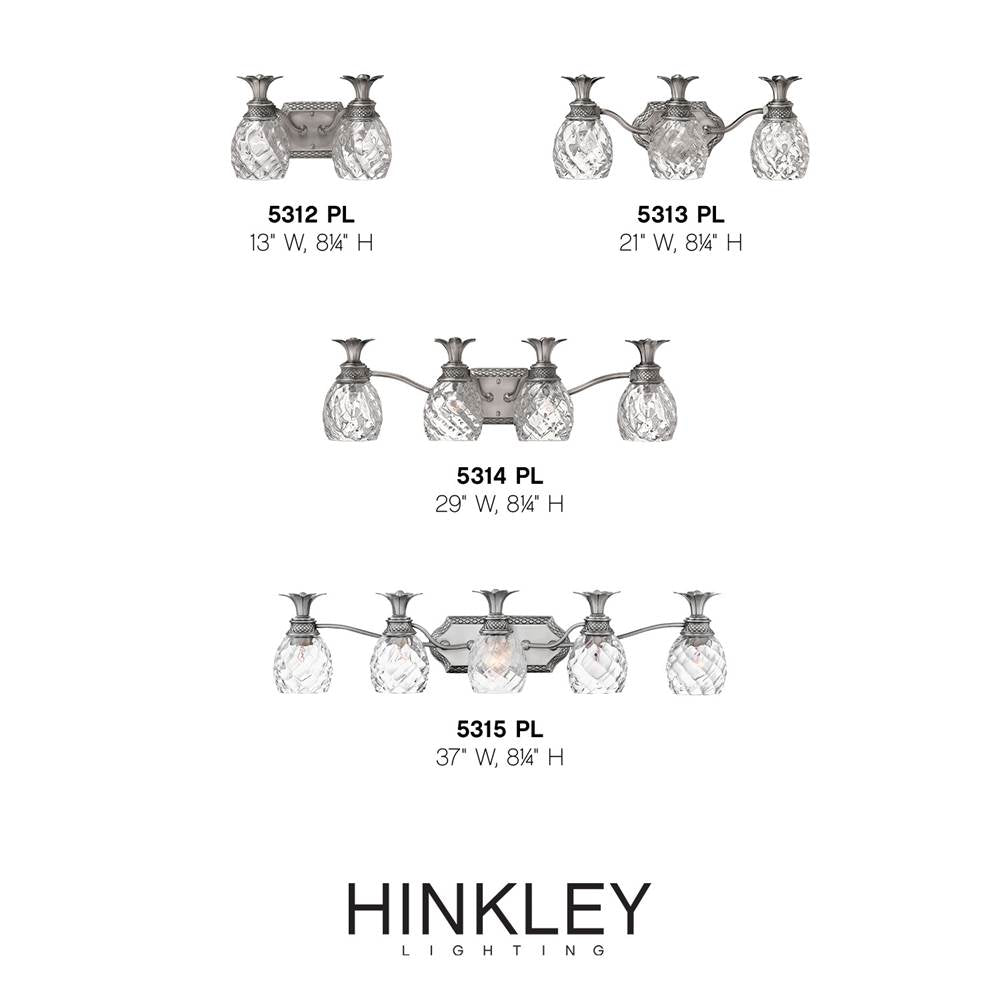 Hinkley Lighting 5312PL Polished Antique Nickel Two Light Vanity Image 2