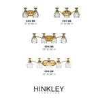 Hinkley Lighting 5313BB Burnished Brass Three Light Vanity Image 2