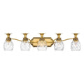 Hinkley Lighting 5315BB Burnished Brass Five Light Vanity Image 1
