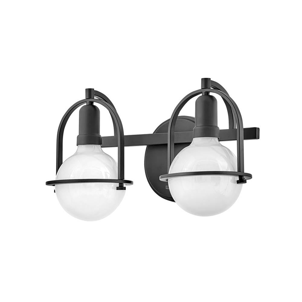 Hinkley Lighting 53772BK Black Two Light Vanity Image 2