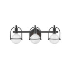Hinkley Lighting 53773BK Black Three Light Vanity Image 1
