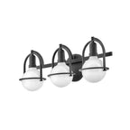 Hinkley Lighting 53773BK Black Three Light Vanity Image 4