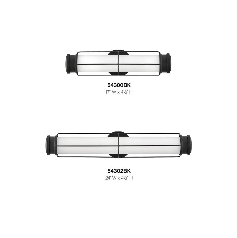 Hinkley Lighting 54300BK Black Small Led Sconce Image 3