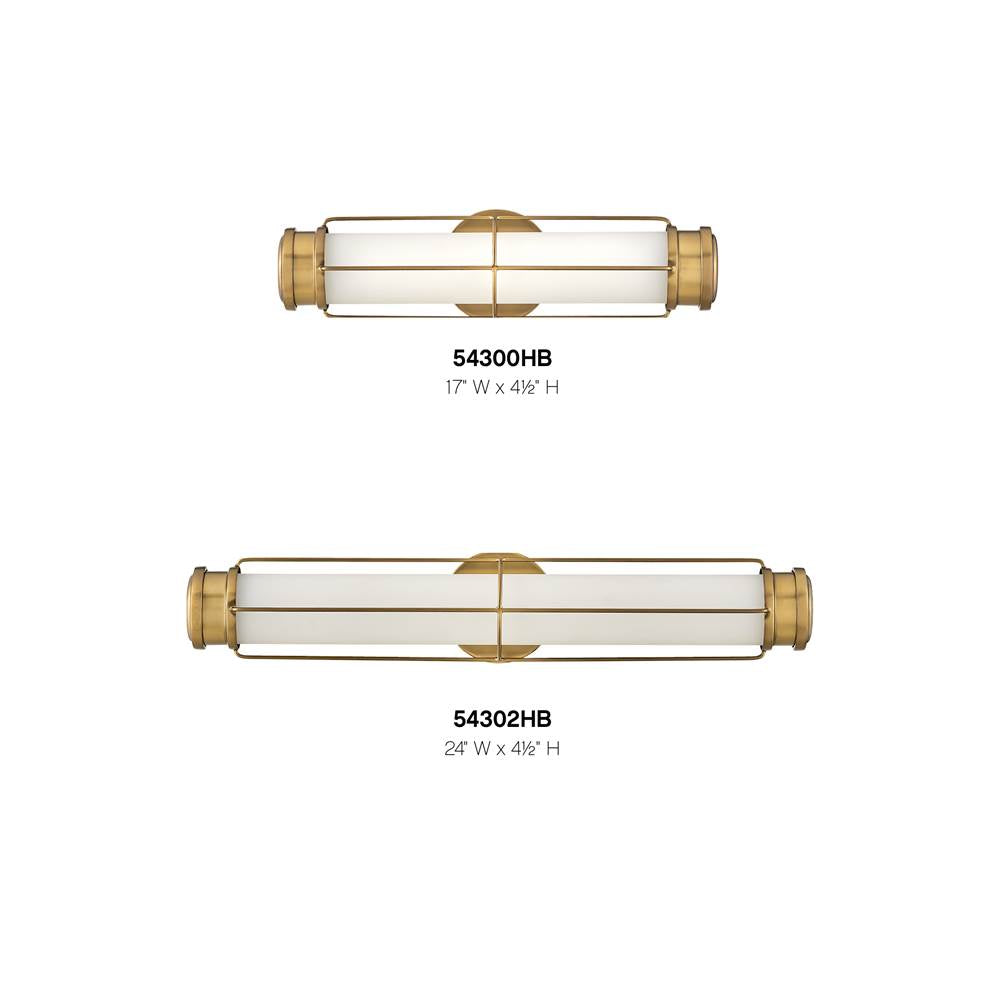 Hinkley Lighting 54302HB Heritage Brass Medium Led Sconce Image 4