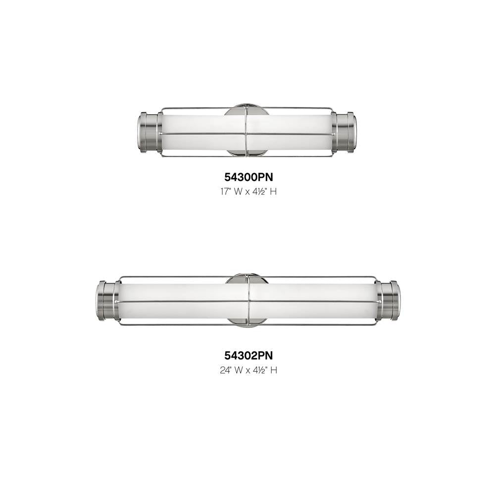 Hinkley Lighting 54302PN Polished Nickel Medium Led Sconce Image 5