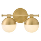 Hinkley Lighting 54562LCB Lacquered Brass Small Two Light Vanity Image 1