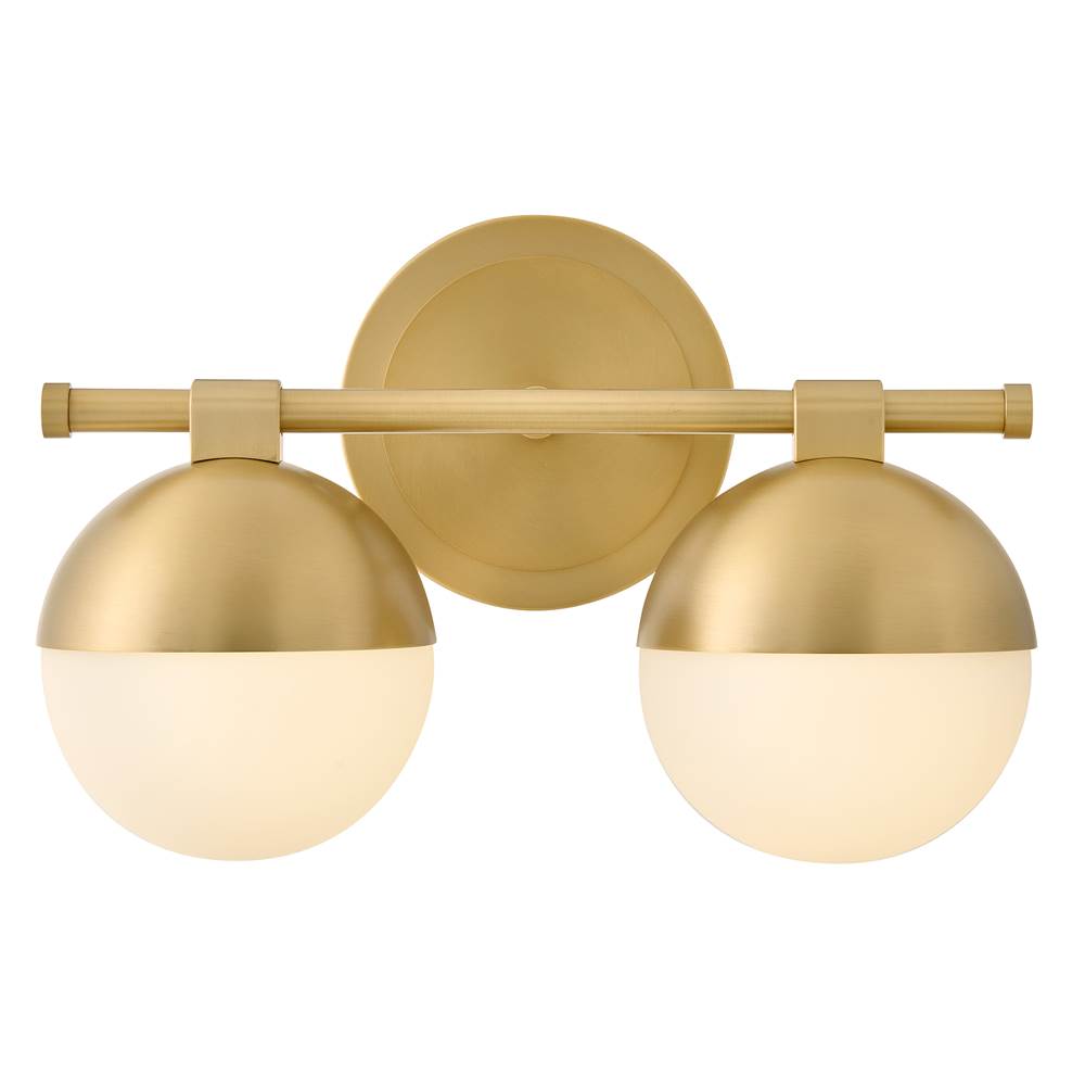Hinkley Lighting 54562LCB Lacquered Brass Small Two Light Vanity Image 1