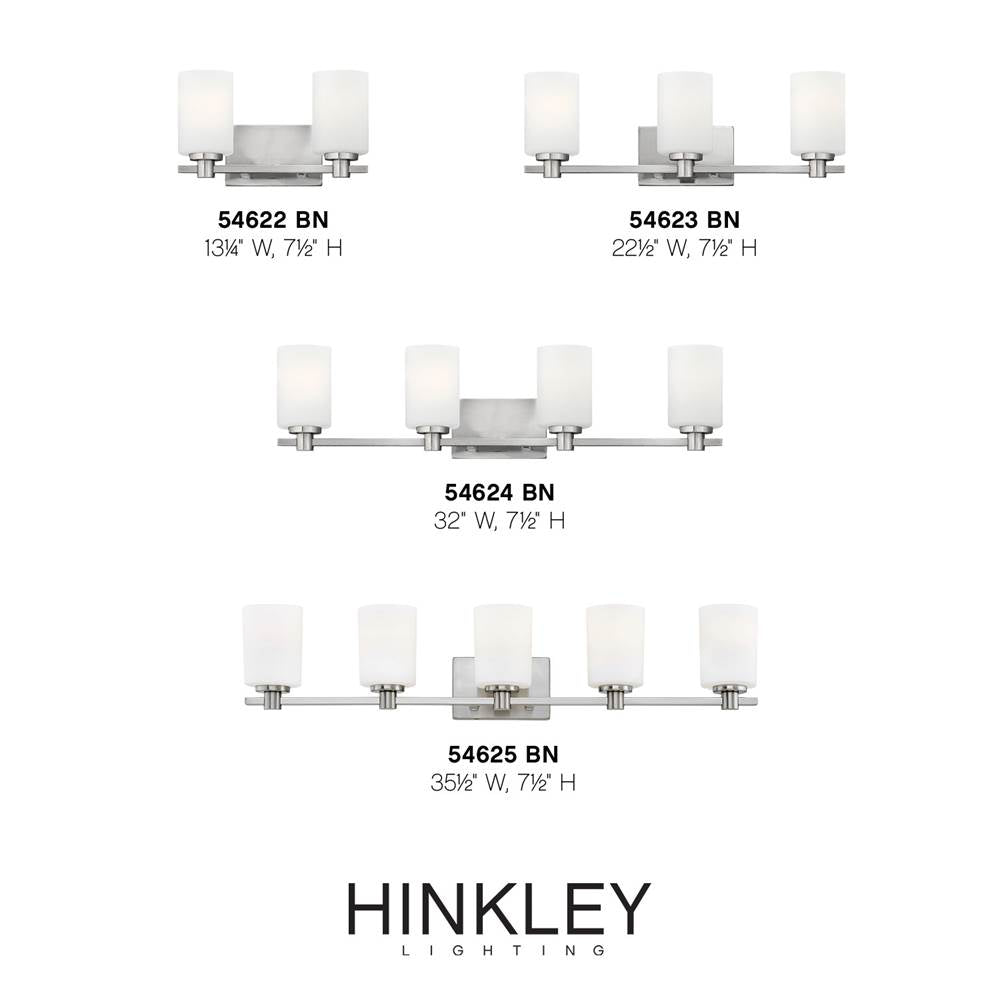 Hinkley Lighting 54624BN Brushed Nickel Four Light Vanity Image 3