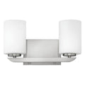 Hinkley Lighting 55022BN Brushed Nickel Two Light Vanity Image 1