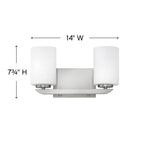 Hinkley Lighting Kyra Two Light Vanity