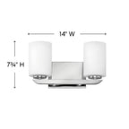 Hinkley Lighting Kyra Two Light Vanity