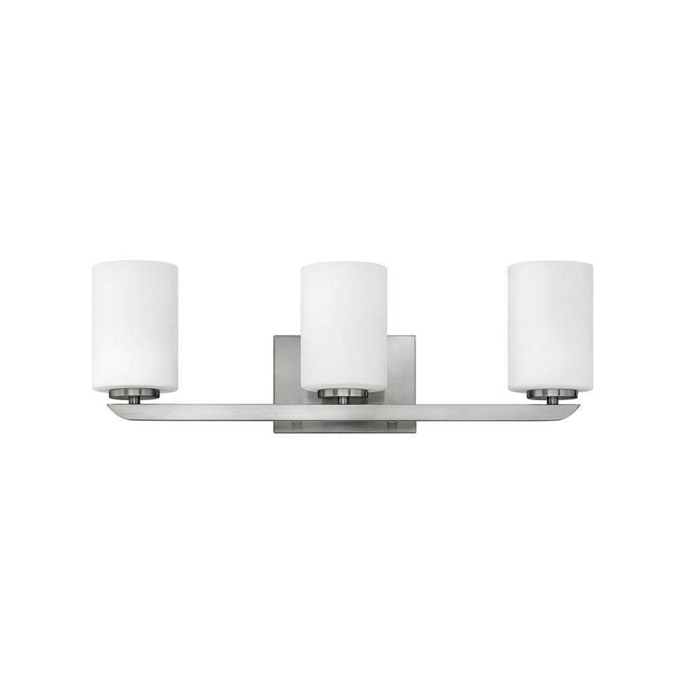 Hinkley Lighting 55023BN Brushed Nickel Three Light Vanity Image 1